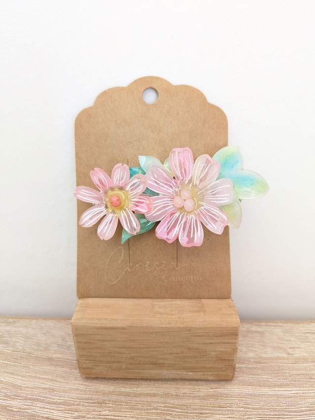 Barrette Cosmos rose