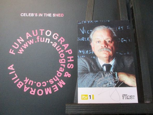 David Jason (DI William Edward "Jack" Frost) Original Pre-Print A Touch Of Frost 6x4 Cast Card