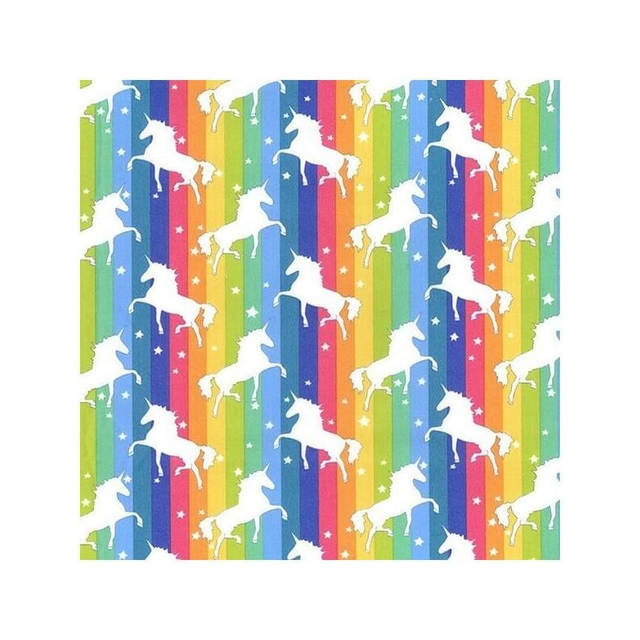 Rose and Hubble Bright Unicorn Cotton Poplin 