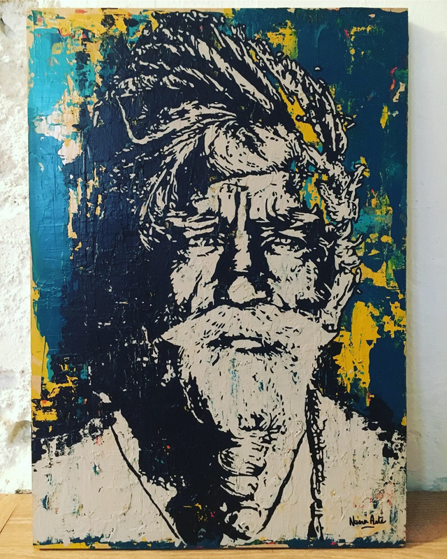 SAGE [PEINTURE SUR BOIS]