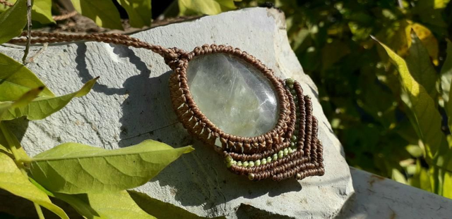 Collier • fluorite verte