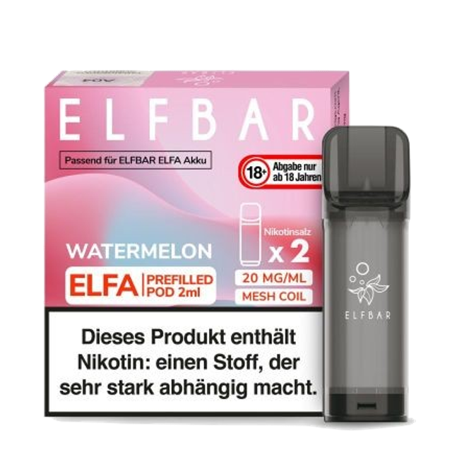 Elfbar Elfa Pod Watermelon 20mg Nikotin 2ml / 2 Stk