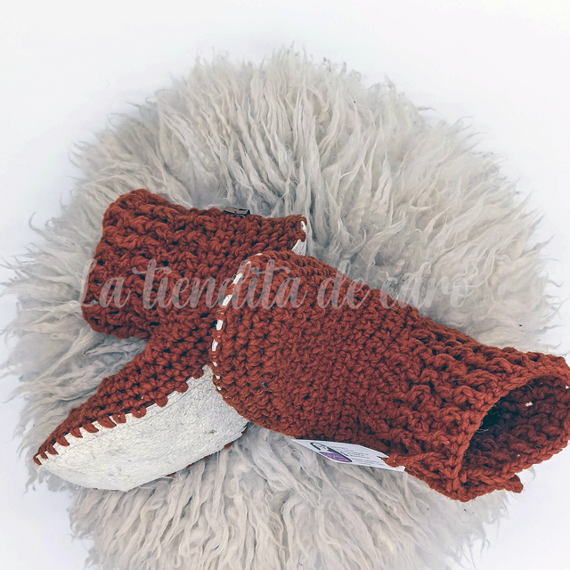 Pantufla lana natural mujer N° 37