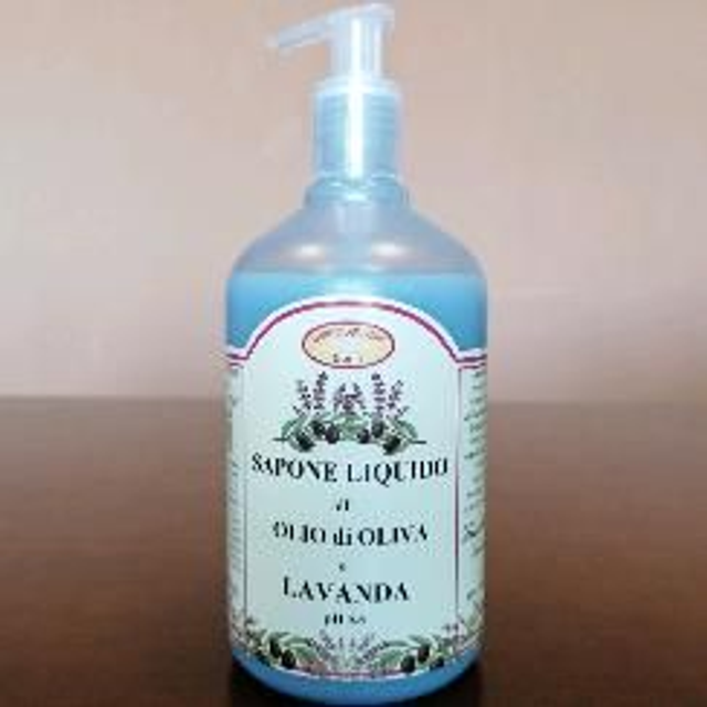 SAPONE LIQUIDO ALL'OLIO DI OLIVA E LAVANDA 500 ML