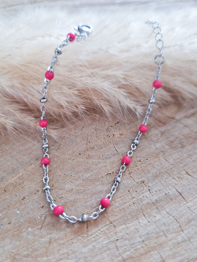 Bracelet finesse - Modèle argenté et rose