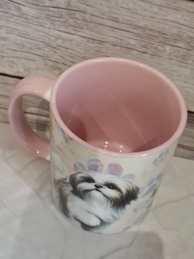 Collection Pastel Mug rose Shitzu