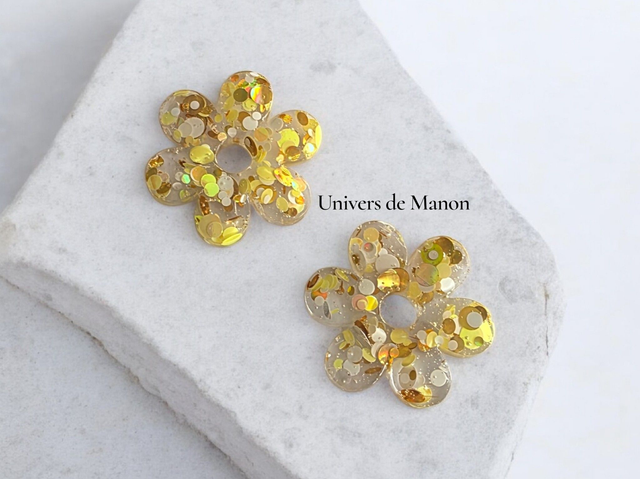 Pampilles Fleur  25 mm 