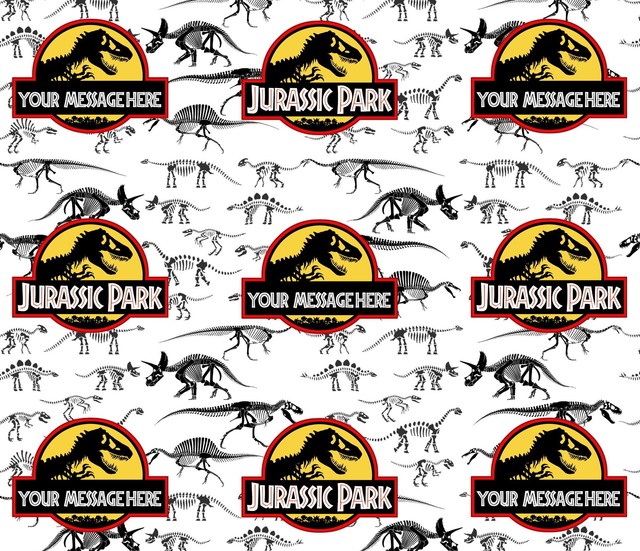 Jurassic Park Dinosaur Personalised Gift Wrap Wrapping Paper