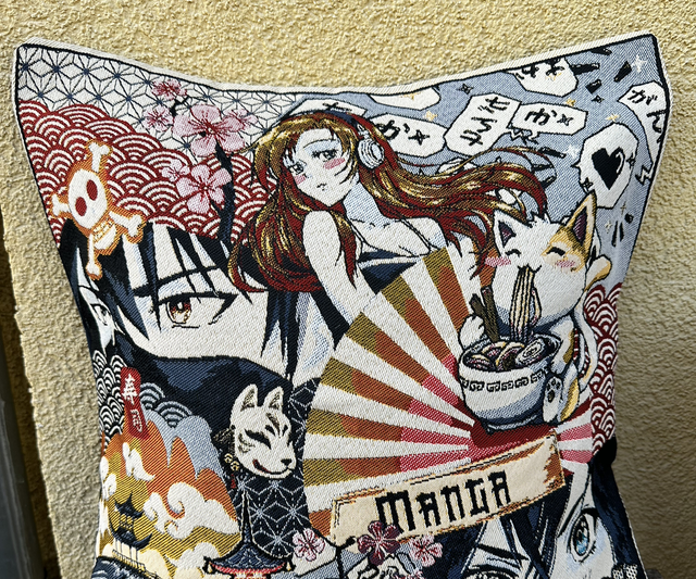 Fourre de coussin manga 