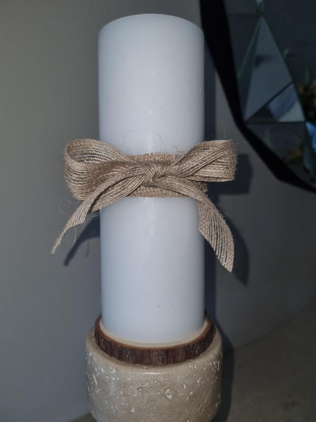Jute Bow Candle