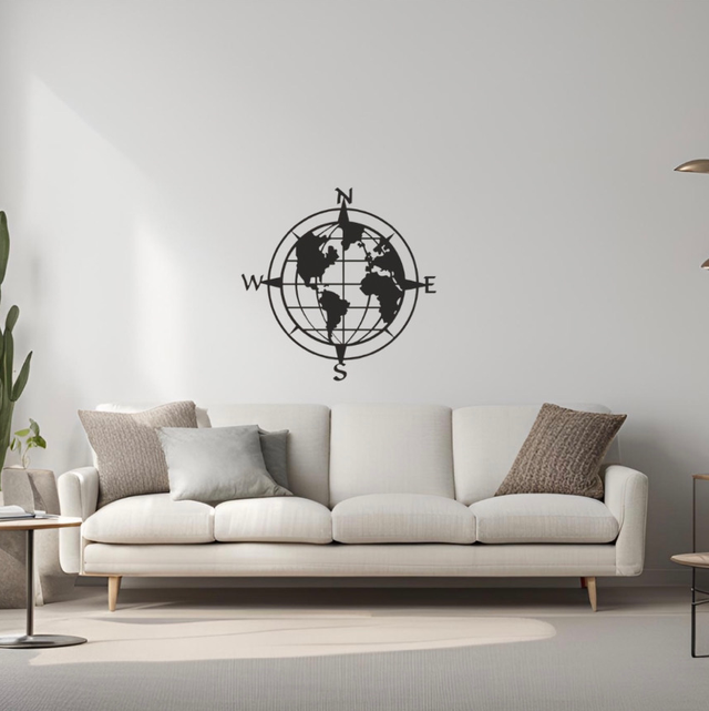 Carte du monde 1 (39x37cm)