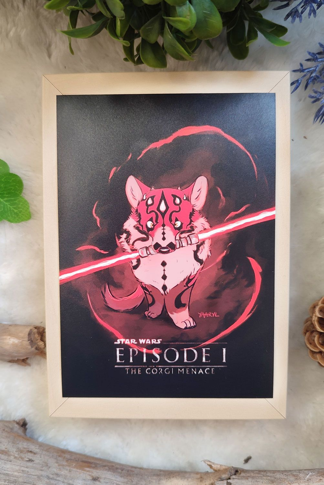 Carte Postale Corgi Star Wars