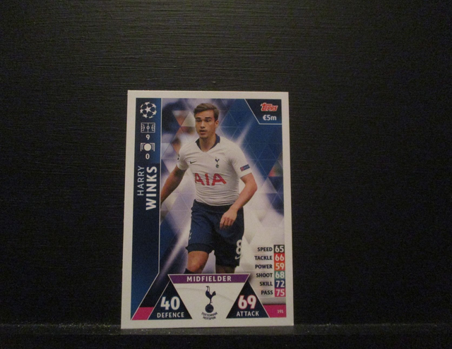 Harry Winks - UEFA Champions League Match Attax 2018/19 Original Trading Card #191
