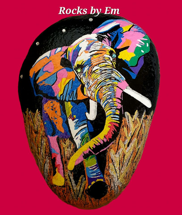 Painted Rock - Elephant