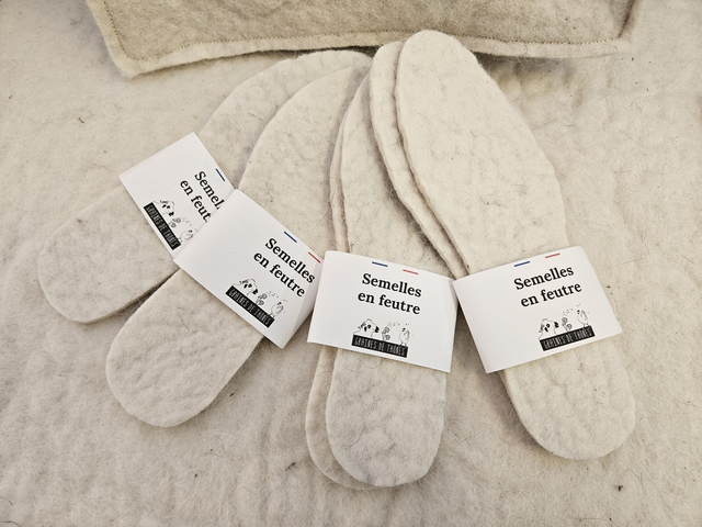 Semelles en feutre
