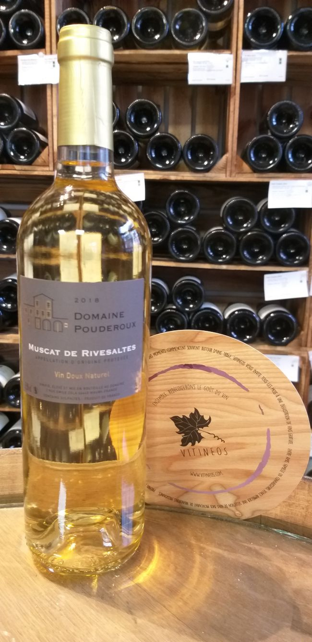 Muscat de Rivesaltes 2018 - Blanc Moelleux Muté - Domaine Pouderoux (Robert et Catherine Pouderoux)
