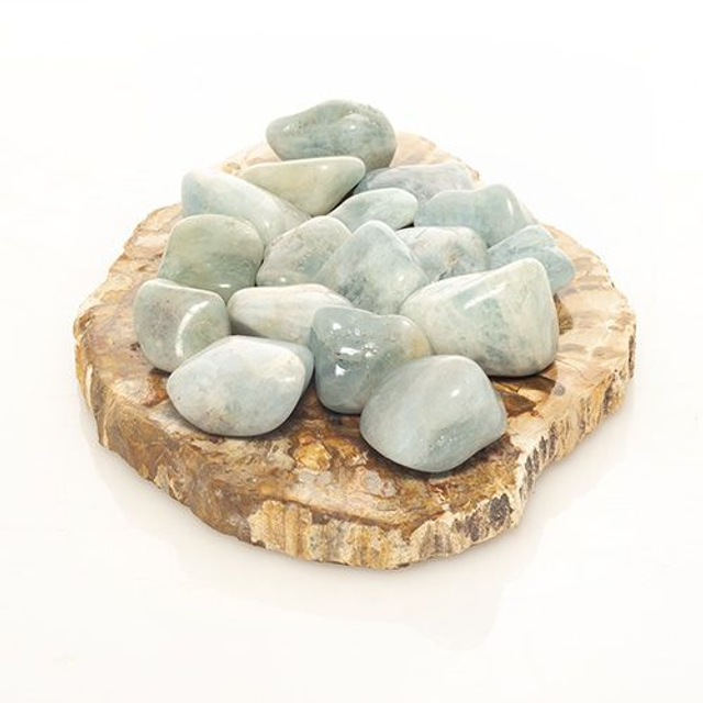 pierre roulée aigue marine