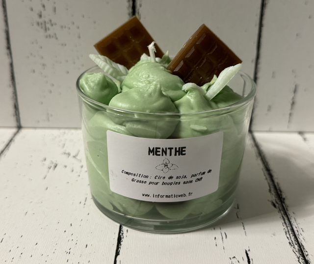 Bougie menthe
