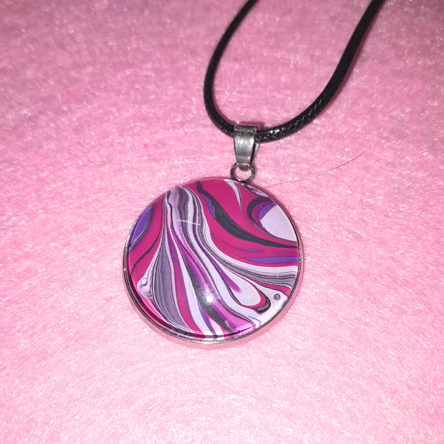 PIXEL PINK - Collier - Rose et violet