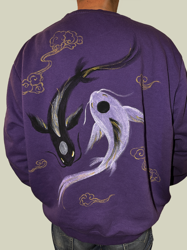 Sweat violet carpe Koï