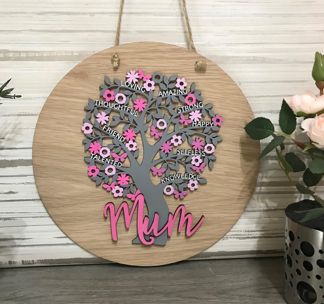 Mum tree with sentimental wording