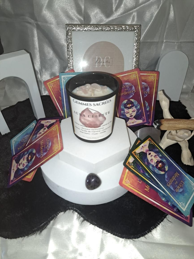 Bougie aura celeste