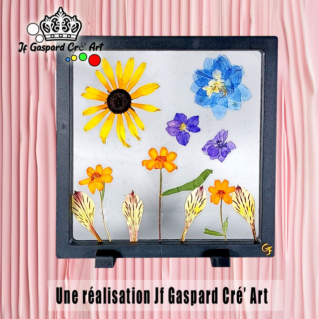 Petit Cadre a Posé 18 x 18 🌺 &quot;Mémoire de Jardin&quot;