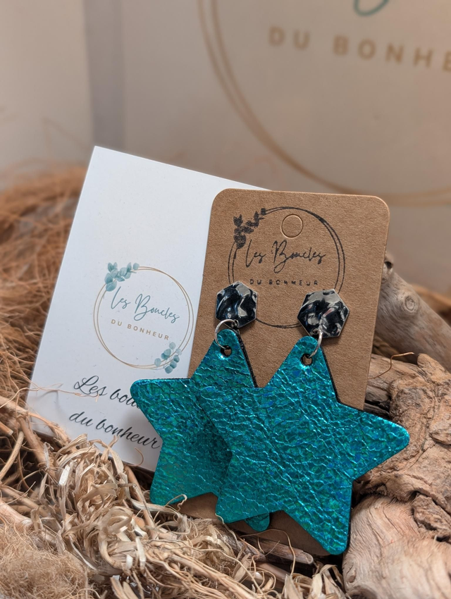 Boucles d&#039;oreilles Étoile s164