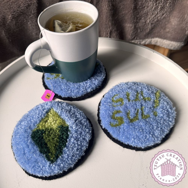 Set duo de dessous de tasses Sims