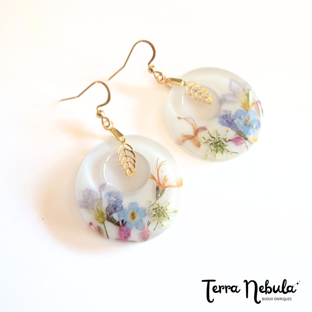 Grandes Boucles d&#039;oreilles fleuries Radieuse | BO007