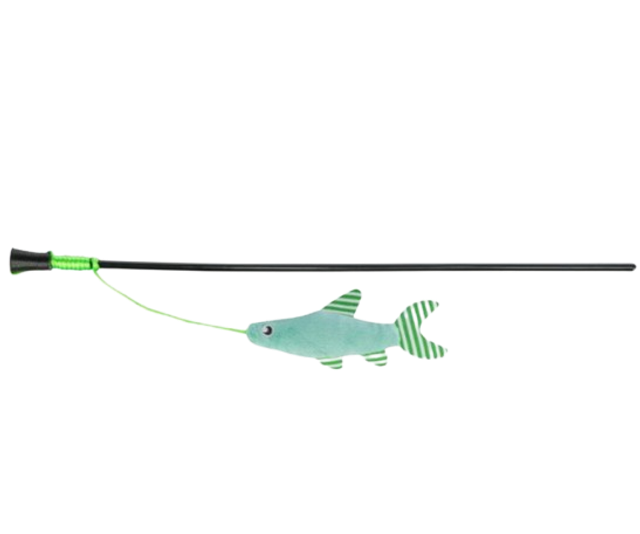 Canne à pêche avec poisson 42cm