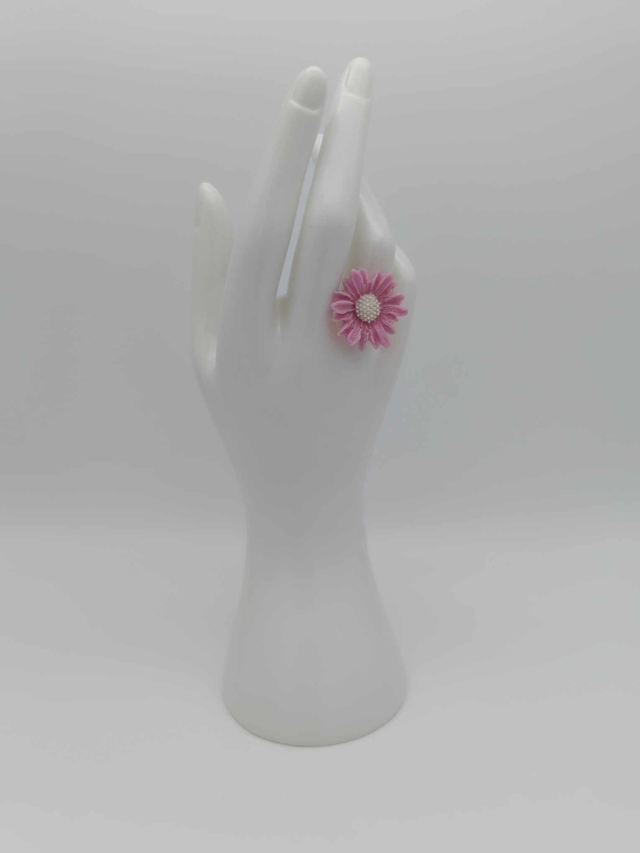 Bague en porcelaine froide Grande marguerite