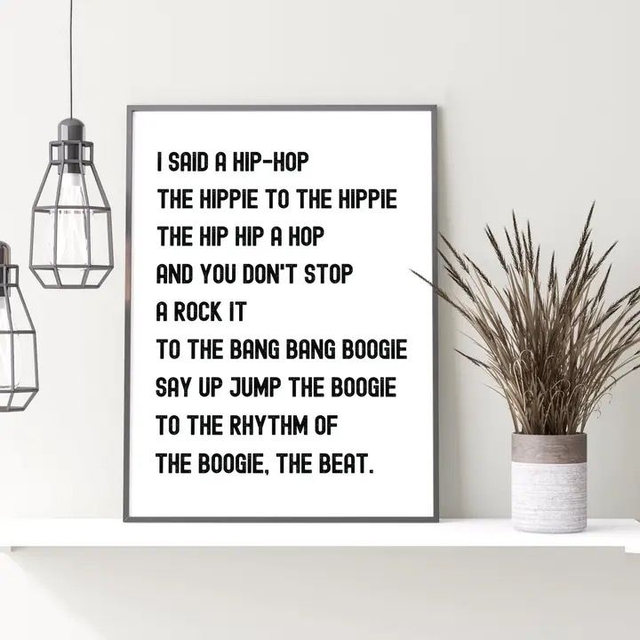 I said a hip-hop Print