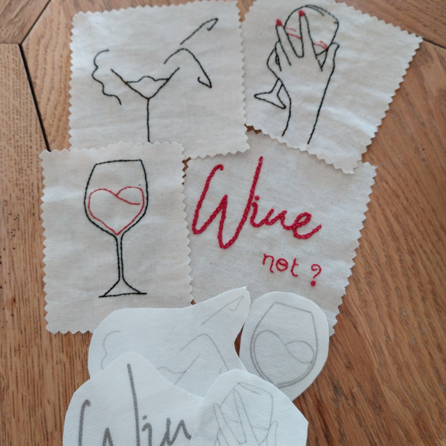 Autocollants à broder