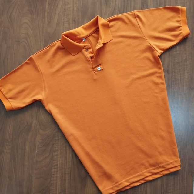 Camisa Polo Piquet lisa laranja