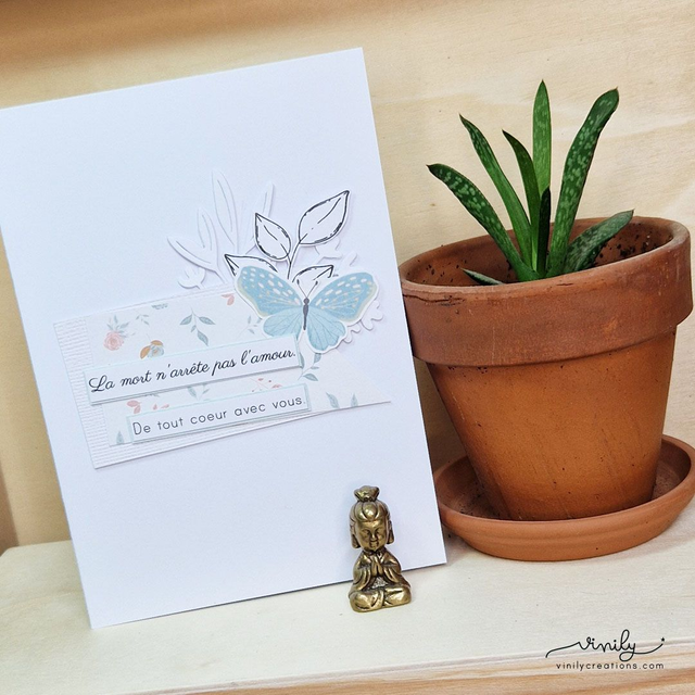 Carte "De tout coeur avec vous!"