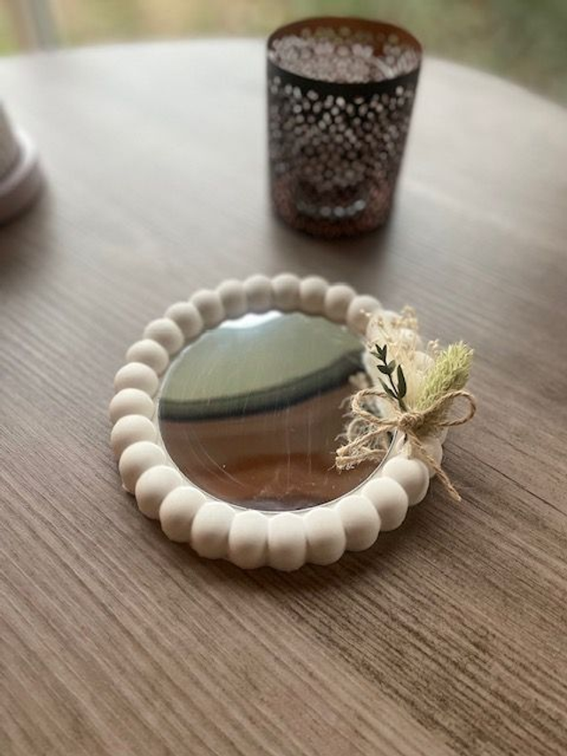 Miroir Perlé Bohème