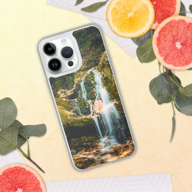 Cover iPhone in silicone waterfall nature