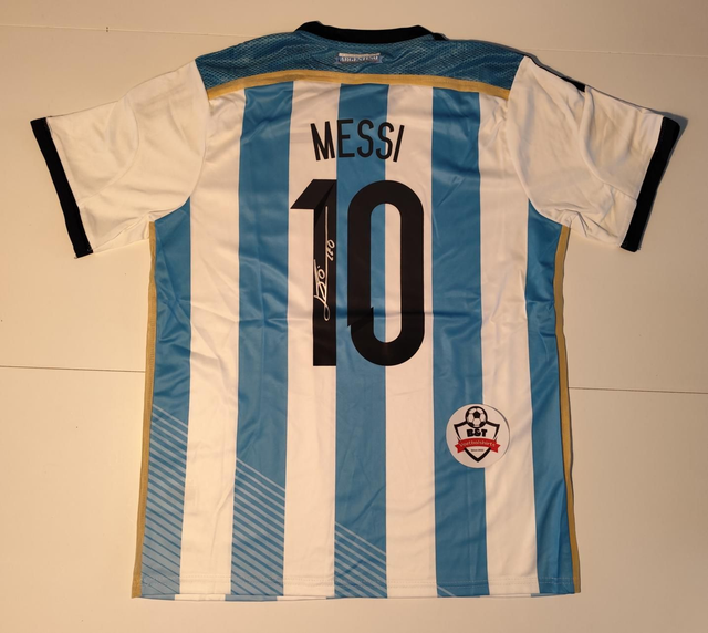 Gesigneerd Lionel Messi – Argentinië WK 2014 shirt