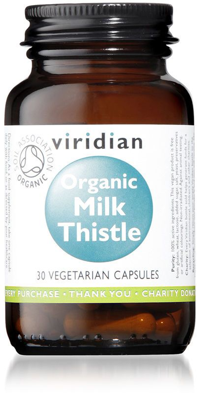 Organic Milk thistle 400mg 30 capsules 0958