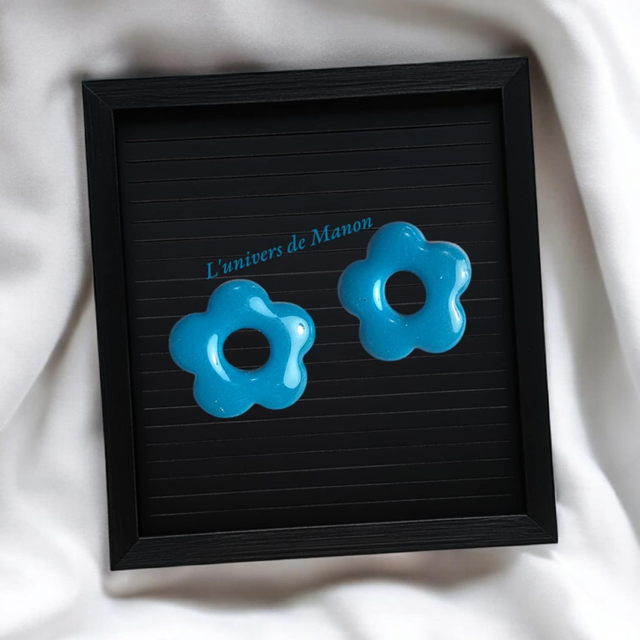 2 Pampilles fleurs (créoles interchangeables) 