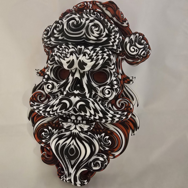 Déco Mural Père noël Grunge 