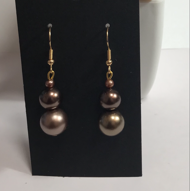 Brown Dangling Earrings- BDE5632