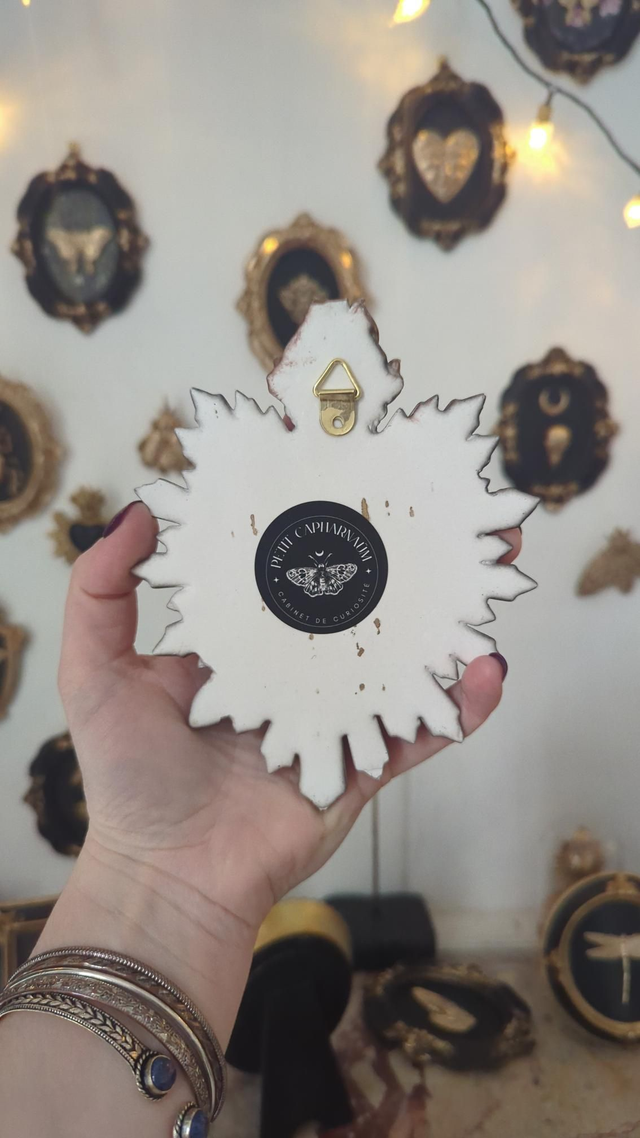 Décoration murale - cœur ex-voto - bronze