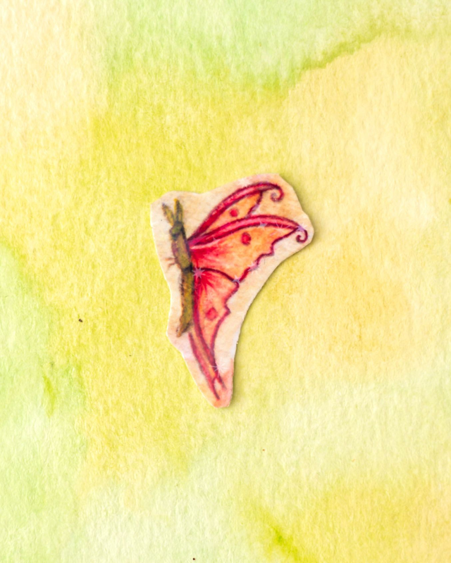 Sticker " Papillon" version mini