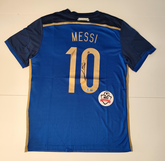 Gesigneerd Argentinië Messi Shirt - WK 2014 Finale Editie