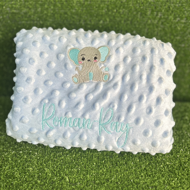 Embroidered Personalised Baby Blanket 