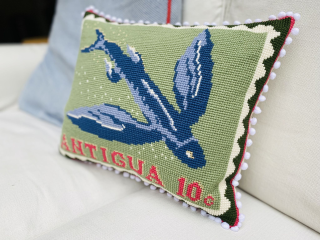 Needlepoint Kit - Stamp 'Antigua Flying Fish'
