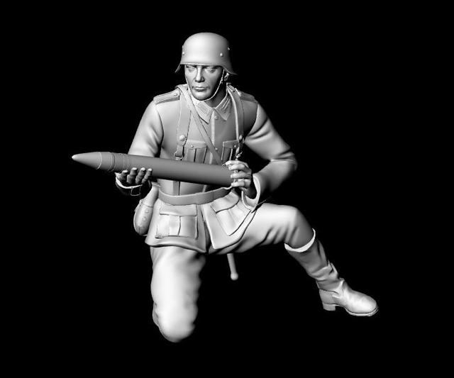 3DiMontis - 1/16 WW2 German PAK38 Gunner 4