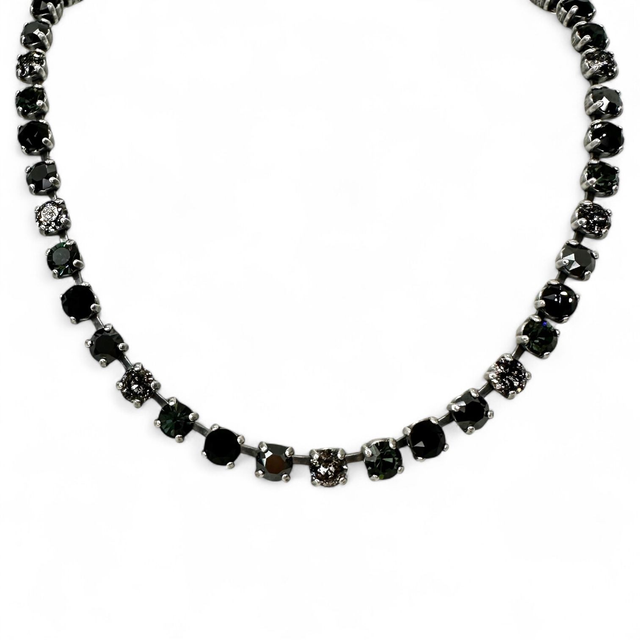 Collier DEVA KLASSIK SMALL Blackpatinamix, Schwarz